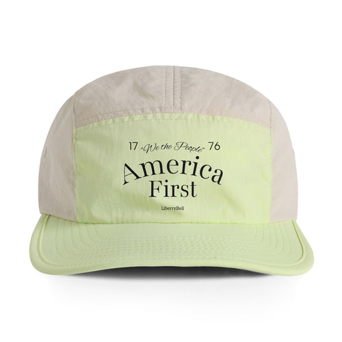 Nylon Cap — Two-Tone 'America First' Lightweight Outdoor Hat